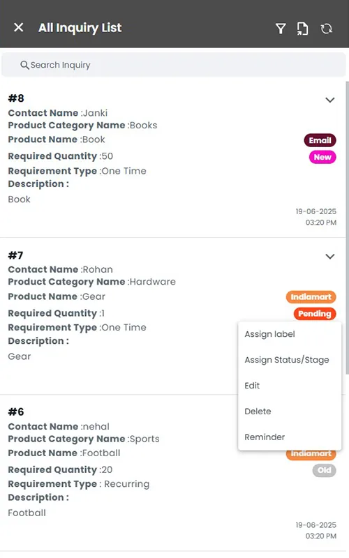 inquiry management Software