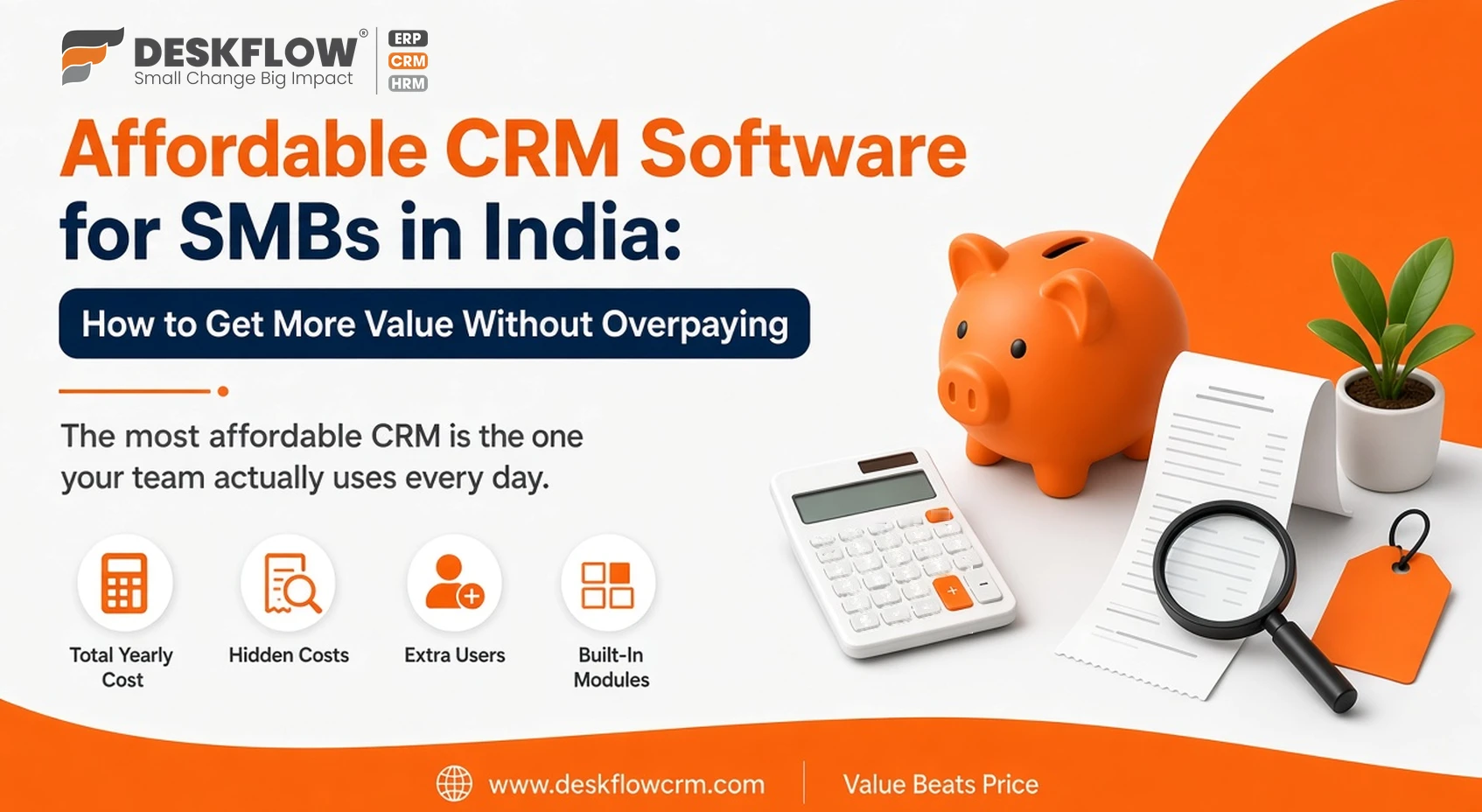 affordable crm software for smbs in india - how to get more value without overpaying - deskflow crm